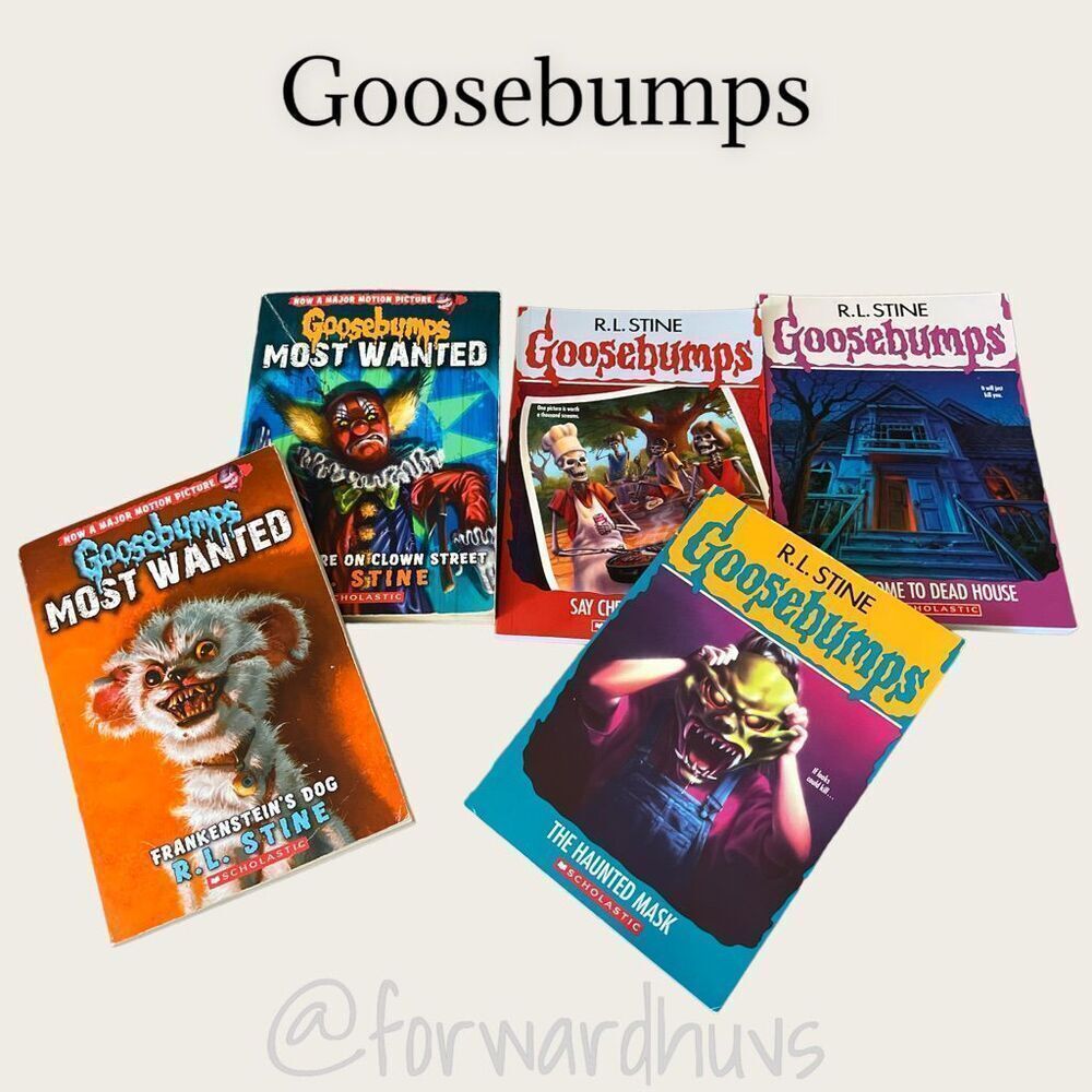 Goosebumps R.L.Stein Soft Cover Books (3 90’s, 1 2013, 1 2015)